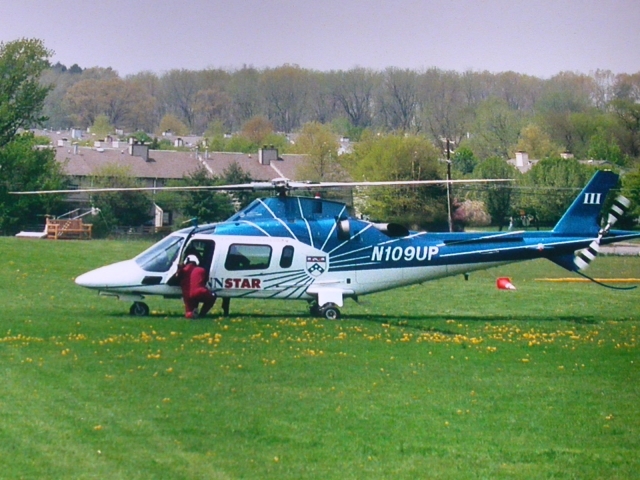 This is the helicopter that he is a Flight Medic on. He works for the PA Pennstar Flight Program and is often overheard to say Can I get you a blanket or pillow?  How about another bag of peanuts?