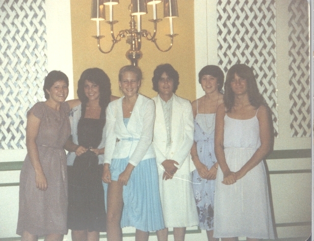 Beth, Barb, Kim, Cindy, Laurie and Molly at Senior Dinner